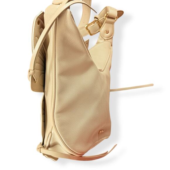 Betsey Johnson Festival RARE Gold Vegan Leather Butterfly Boho Y2K Crossbody Bag - Picture 14 of 14